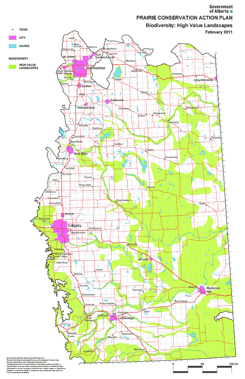 Prairie Conservation Action Plan Map